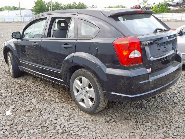 1B3HB48C37D525075 - 2007 DODGE CALIBER SX BLACK photo 3