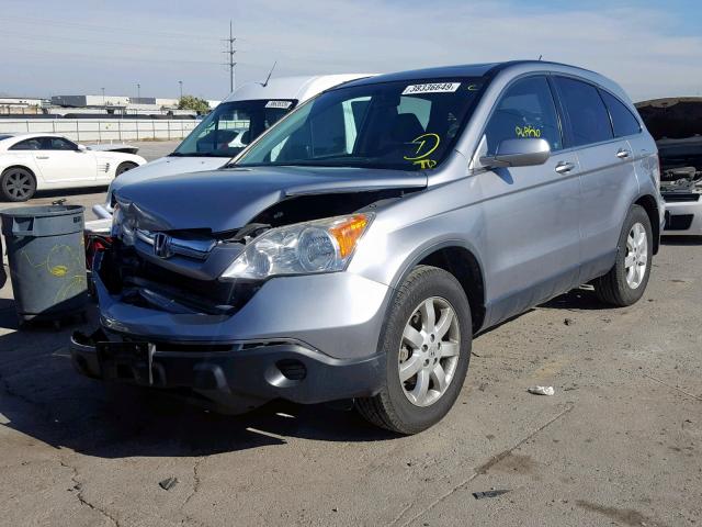 JHLRE48757C014215 - 2007 HONDA CR-V EXL SILVER photo 2