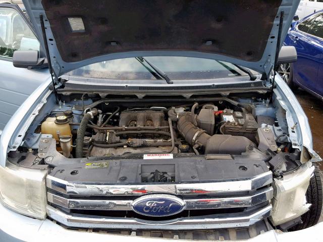 2FMDK51C09BA25392 - 2009 FORD FLEX SE BLUE photo 7