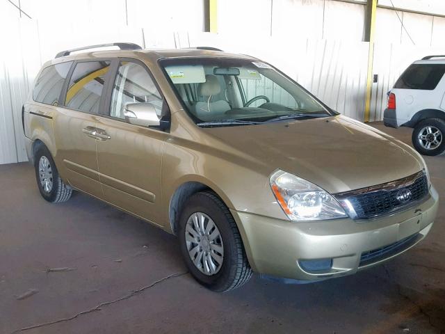 KNDMG4C70B6371348 - 2011 KIA SEDONA LX TAN photo 1