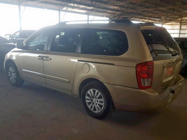 KNDMG4C70B6371348 - 2011 KIA SEDONA LX TAN photo 3