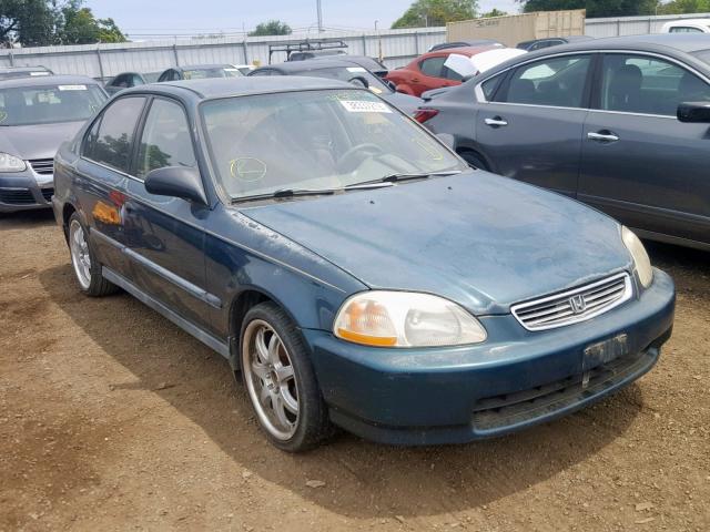 2HGEJ6523VH510721 - 1997 HONDA CIVIC DX GREEN photo 1