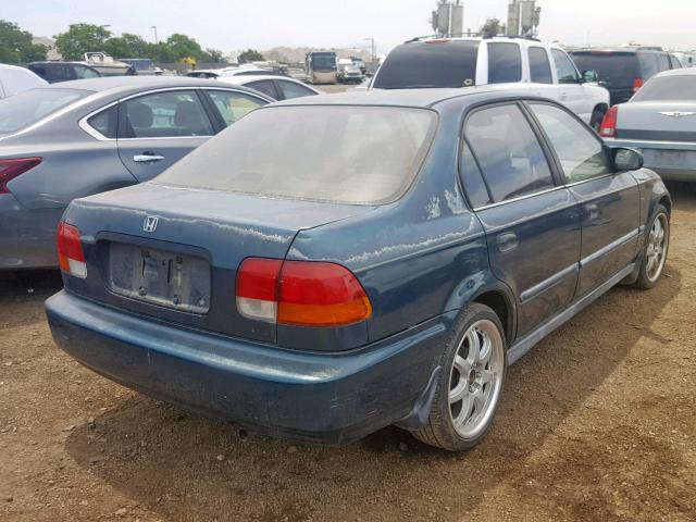 2HGEJ6523VH510721 - 1997 HONDA CIVIC DX GREEN photo 4