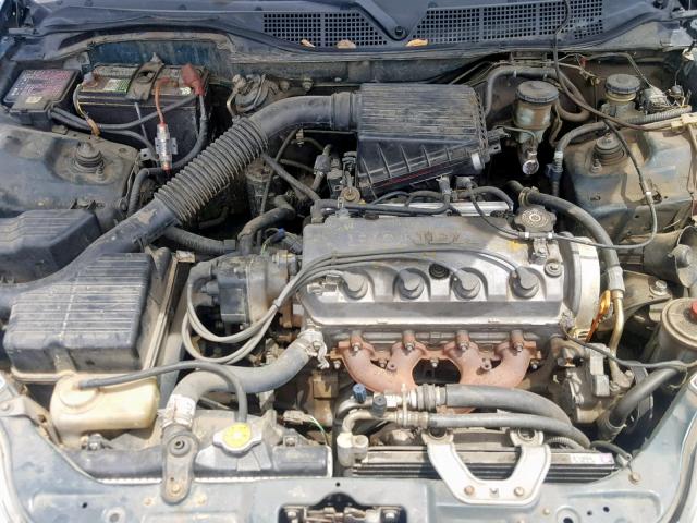 2HGEJ6523VH510721 - 1997 HONDA CIVIC DX GREEN photo 7