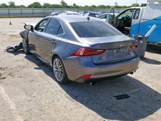 JTHCF1D21E5002782 - 2014 LEXUS IS 250 SILVER photo 3