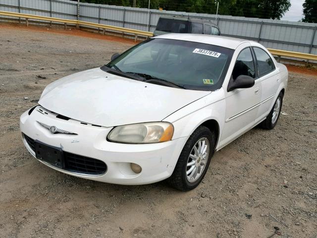 1C3EL56R12N217776 - 2002 CHRYSLER SEBRING LX WHITE photo 2