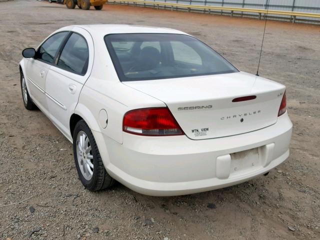 1C3EL56R12N217776 - 2002 CHRYSLER SEBRING LX WHITE photo 3