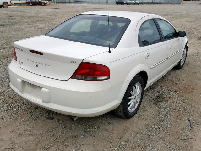 1C3EL56R12N217776 - 2002 CHRYSLER SEBRING LX WHITE photo 4