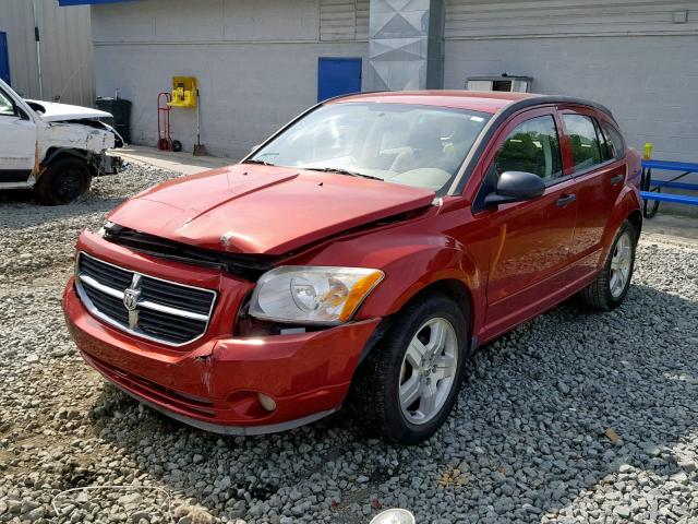 1B3HB48B67D215879 - 2007 DODGE CALIBER SX RED photo 2