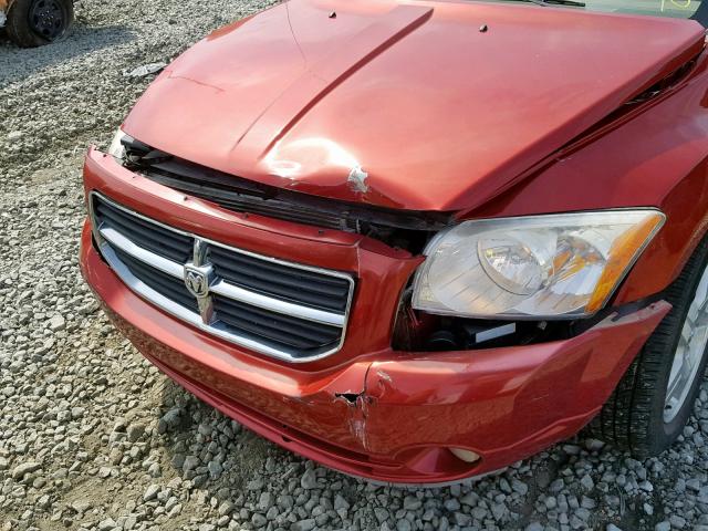 1B3HB48B67D215879 - 2007 DODGE CALIBER SX RED photo 9