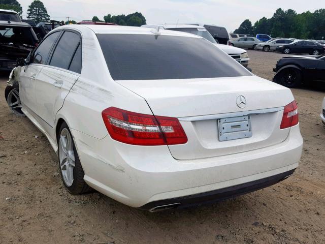 WDDHF5GB2BA499389 - 2011 MERCEDES-BENZ E 350 WHITE photo 3