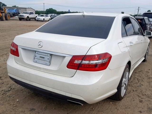 WDDHF5GB2BA499389 - 2011 MERCEDES-BENZ E 350 WHITE photo 4