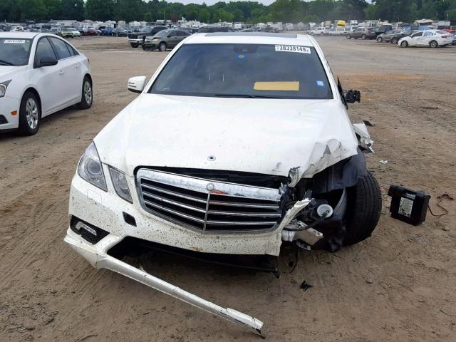 WDDHF5GB2BA499389 - 2011 MERCEDES-BENZ E 350 WHITE photo 7