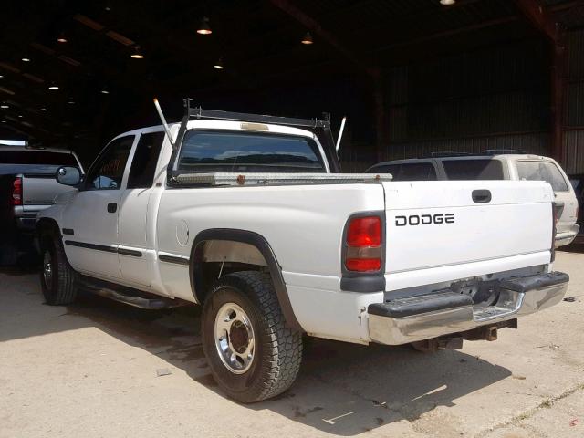 3B7KC23622M209882 - 2002 DODGE RAM 2500 WHITE photo 3