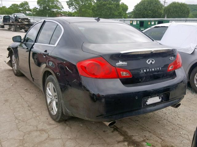 JN1CV6AR8DM769104 - 2013 INFINITI G37 BLACK photo 3