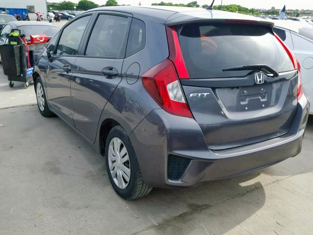 3HGGK5H53GM701632 - 2016 HONDA FIT LX GRAY photo 3