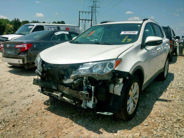 2T3YFREV9EW114754 - 2014 TOYOTA RAV4 LIMIT WHITE photo 2