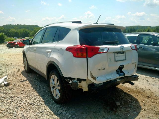 2T3YFREV9EW114754 - 2014 TOYOTA RAV4 LIMIT WHITE photo 3