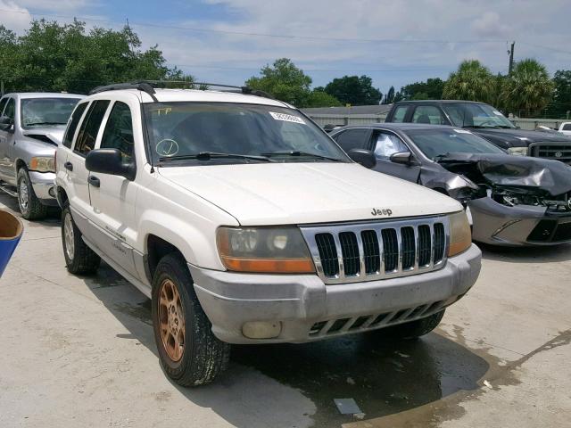 1J4G248S7YC254055 - 2000 JEEP GRAND CHER WHITE photo 1