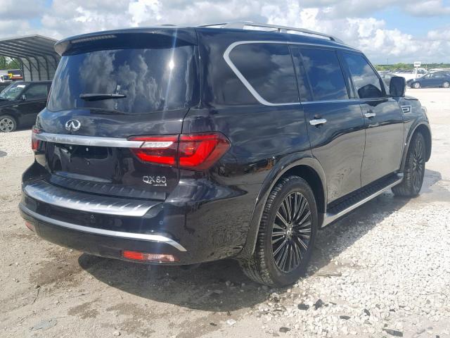 JN8AZ2NEXK9229895 - 2019 INFINITI QX80 LUXE BLACK photo 4