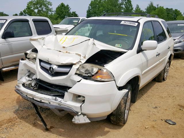 2HNYD18965H513427 - 2005 ACURA MDX TOURIN WHITE photo 2