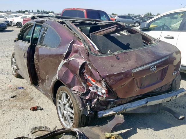 JTKDE177560114914 - 2006 TOYOTA SCION TC PURPLE photo 3