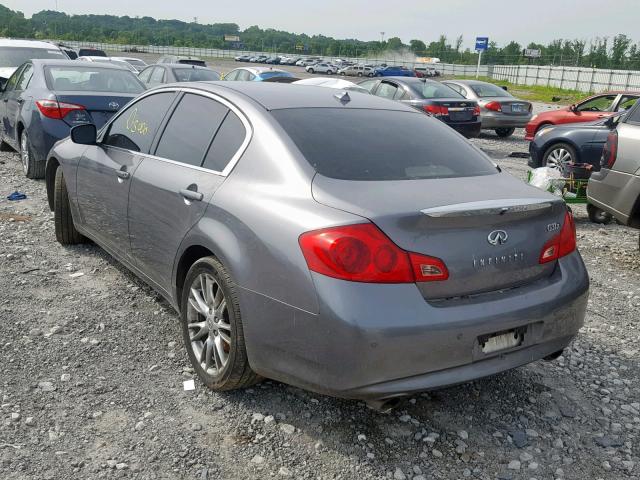 JN1CV6AR8DM754215 - 2013 INFINITI G37 GRAY photo 3