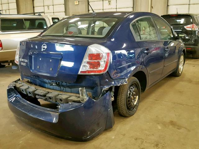 3N1AB61E18L717567 - 2008 NISSAN SENTRA 2.0 BLUE photo 4