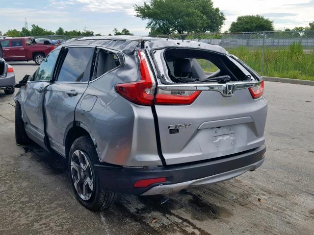 7FARW1H82KE005828 - 2019 HONDA CR-V EXL SILVER photo 3