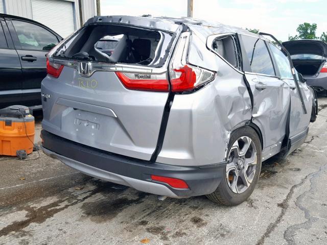 7FARW1H82KE005828 - 2019 HONDA CR-V EXL SILVER photo 4