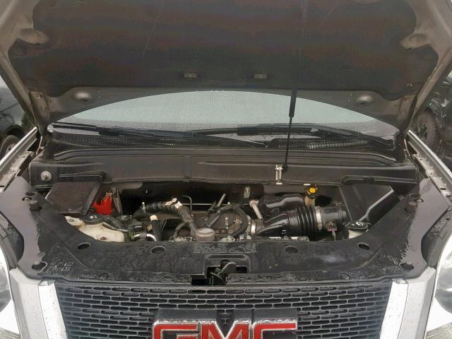 1GKLVLED6AJ117559 - 2010 GMC ACADIA SLE SILVER photo 7