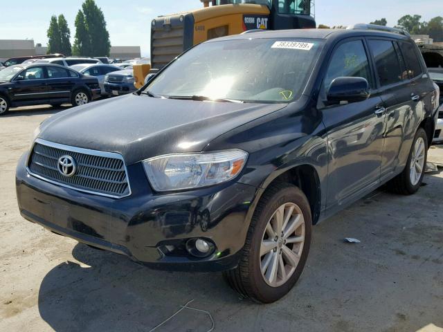 JTEEW44A282023077 - 2008 TOYOTA HIGHLANDER BLACK photo 2