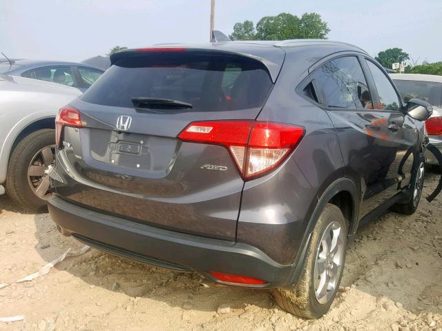 3CZRU6H75GM759521 - 2016 HONDA HR-V EXL GRAY photo 4