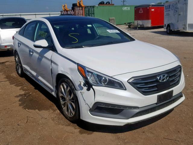 5NPE34AB3HH461518 - 2017 HYUNDAI SONATA SPO WHITE photo 1