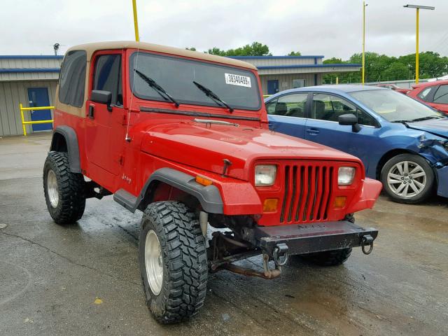 1J4FY19P8PP226100 - 1993 JEEP WRANGLER / RED photo 1