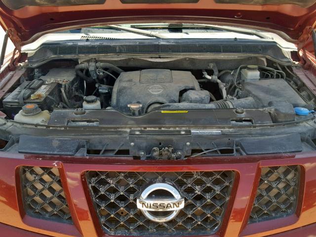 5N1BA0ND3CN621897 - 2012 NISSAN ARMADA SV MAROON photo 7