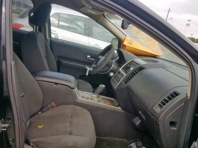 2FMDK36C18BA27812 - 2008 FORD EDGE SE BLACK photo 5