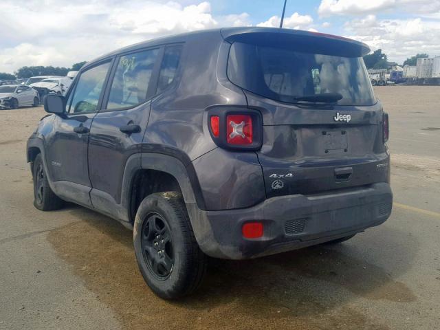 ZACCJBAB3JPH70369 - 2018 JEEP RENEGADE S 石墨色 照片 3