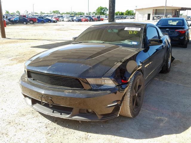 1ZVBP8CF8C5246270 - 2012 FORD MUSTANG GT BLACK photo 2