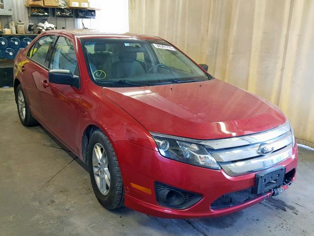 3FAHP0GA0CR283913 - 2012 FORD FUSION S RED photo 1