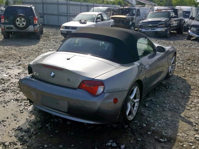 4USBU53538LX85653 - 2008 BMW Z4 3.0SI GRAY photo 4