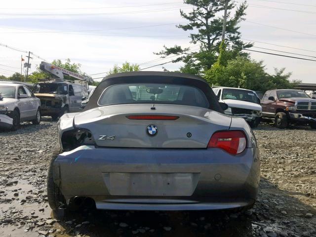 4USBU53538LX85653 - 2008 BMW Z4 3.0SI GRAY photo 6