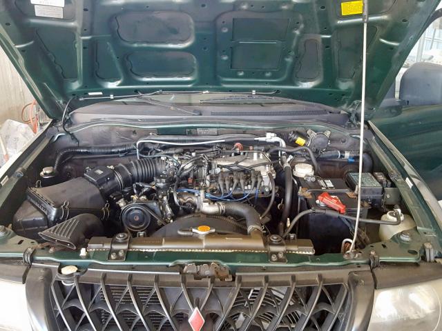 JA4LS21H51P004796 - 2001 MITSUBISHI MONTERO SP GREEN photo 7