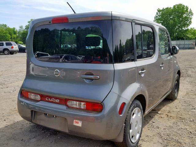 JN8AZ2KR1AT166114 - 2010 NISSAN CUBE BASE GRAY photo 4