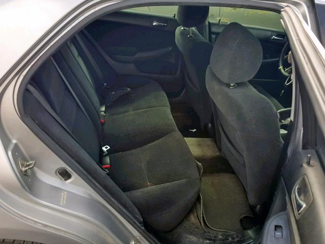 3HGCM56476G700998 - 2006 HONDA ACCORD LX SILVER photo 6