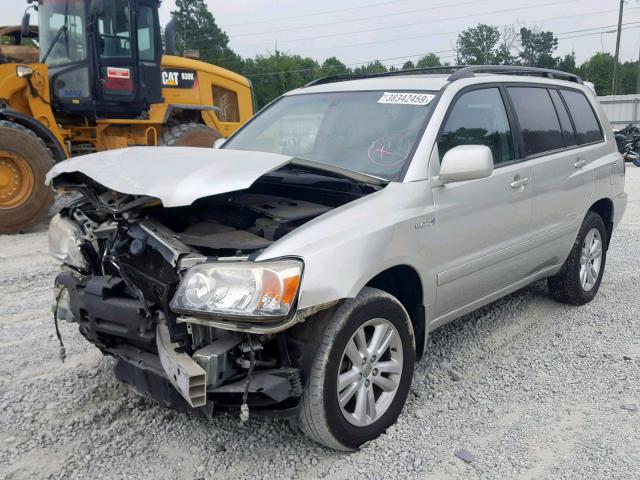 JTEEW21A570044170 - 2007 TOYOTA HIGHLANDER SILVER photo 2