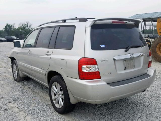 JTEEW21A570044170 - 2007 TOYOTA HIGHLANDER SILVER photo 3