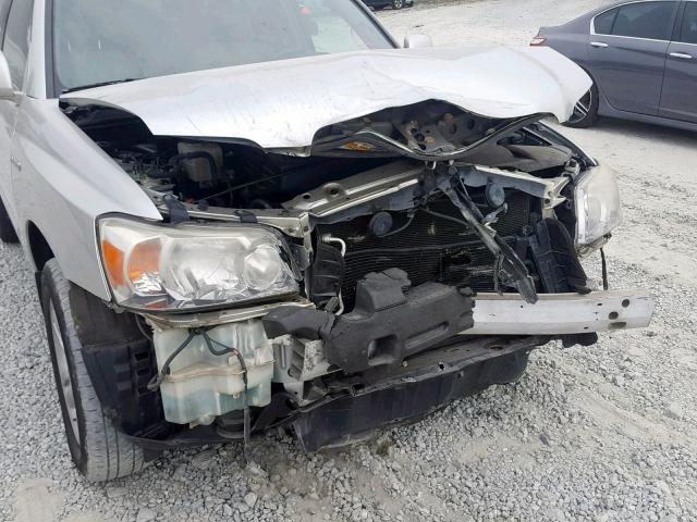 JTEEW21A570044170 - 2007 TOYOTA HIGHLANDER SILVER photo 9