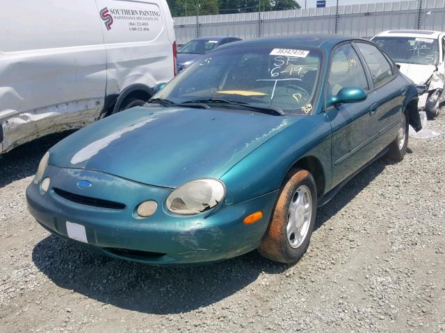 1FALP52U6TA173824 - 1996 FORD TAURUS GL GREEN photo 2