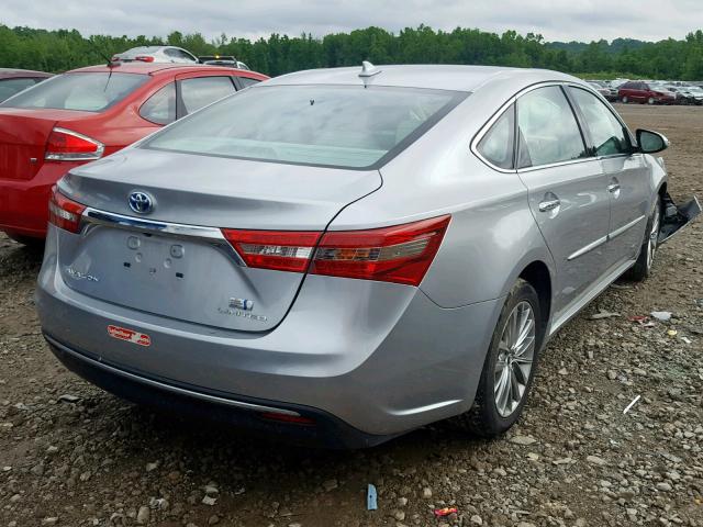 4T1BD1EB5GU052347 - 2016 TOYOTA AVALON HYB SILVER photo 4